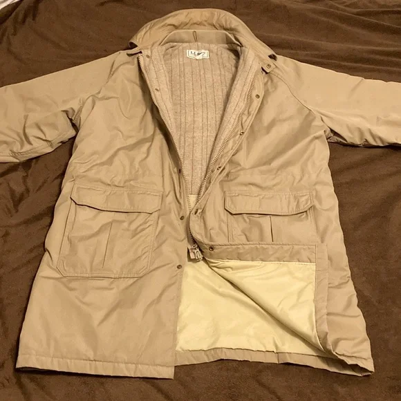 Vintage LL Bean USA-Made Overcoat - Picture 1 of 16
